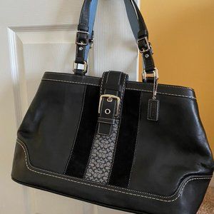 Authentic Large Black Coach Tote